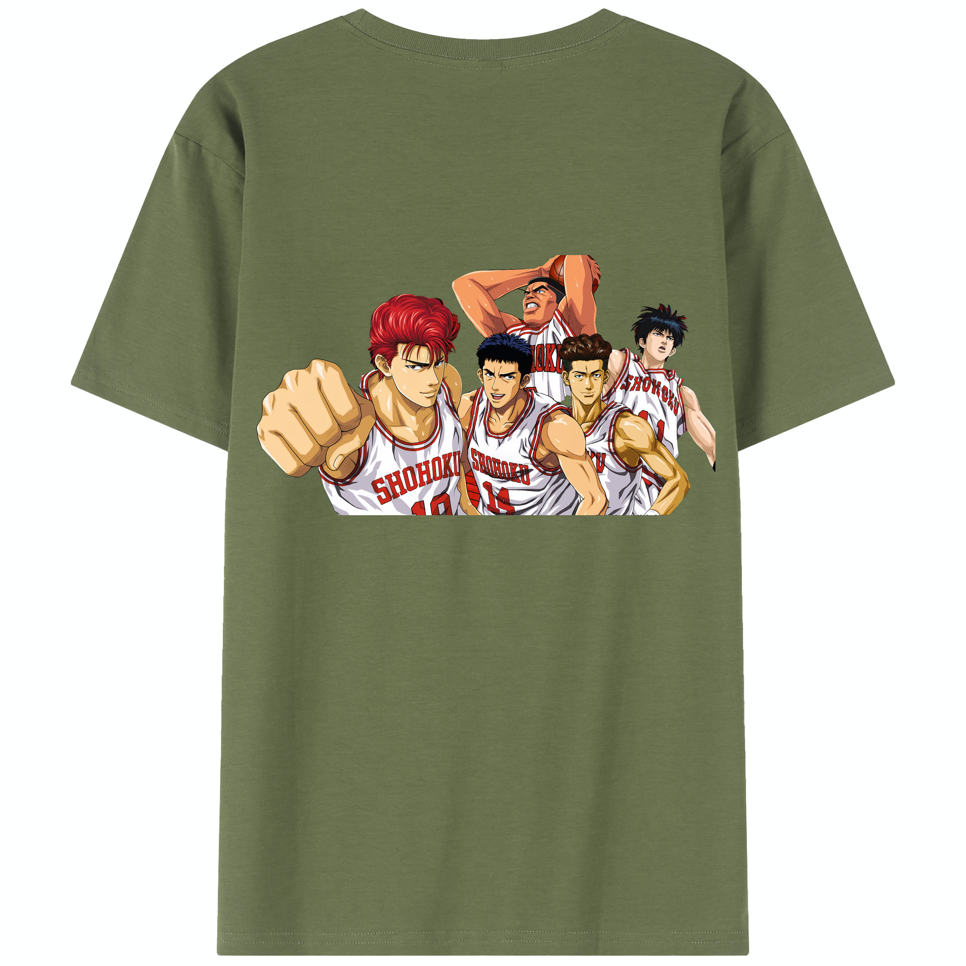 SLAM DUNK／スラムダンク 綿100％半袖Tシャツ（背面プリント）